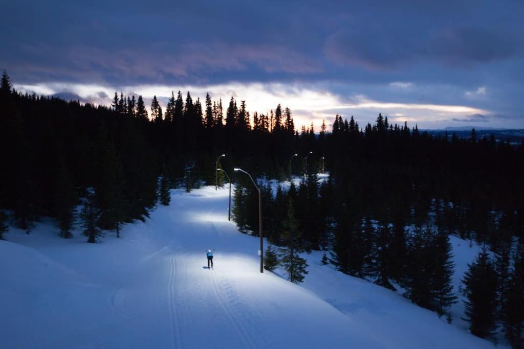 Apartamento Beautiful Penthouse With Panoramic View At Sjusjoen Exterior foto